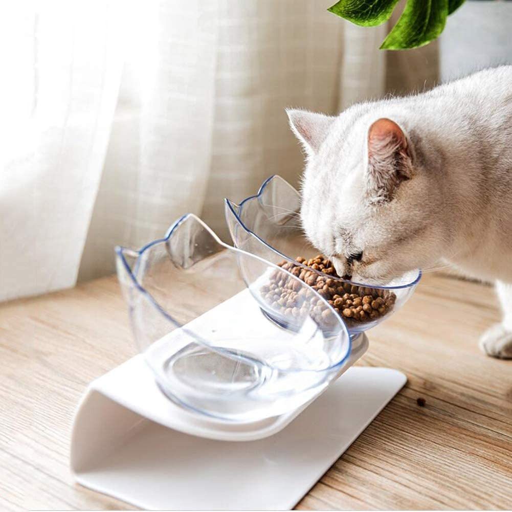 PurrFeast Double Bowl