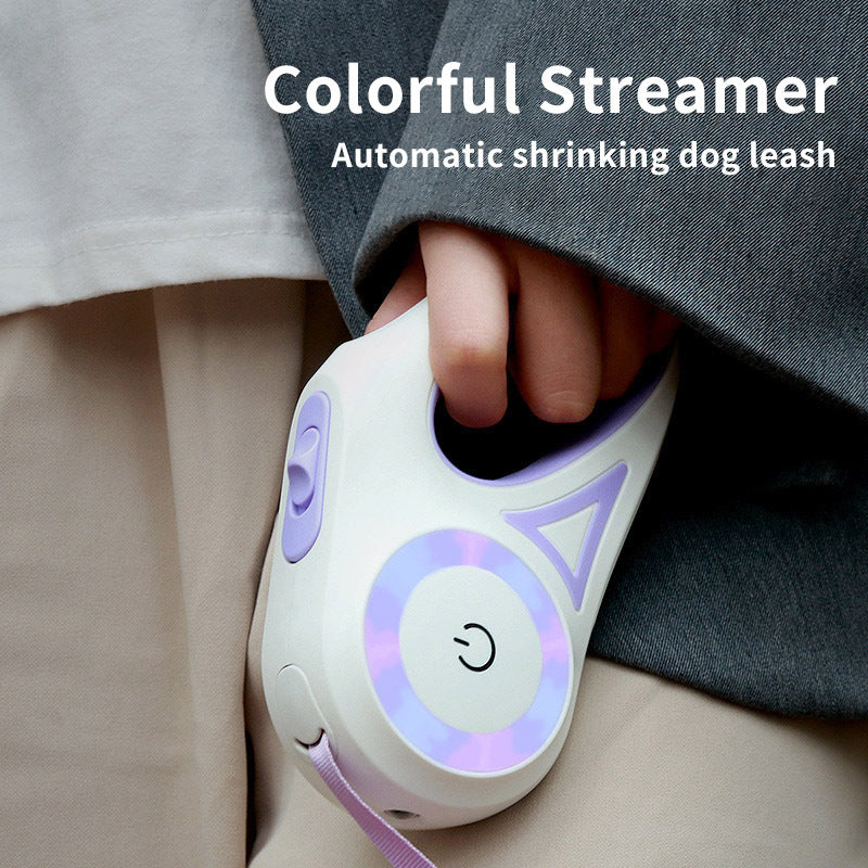 BrightPaw Retractable Dog Leash with Flashlight