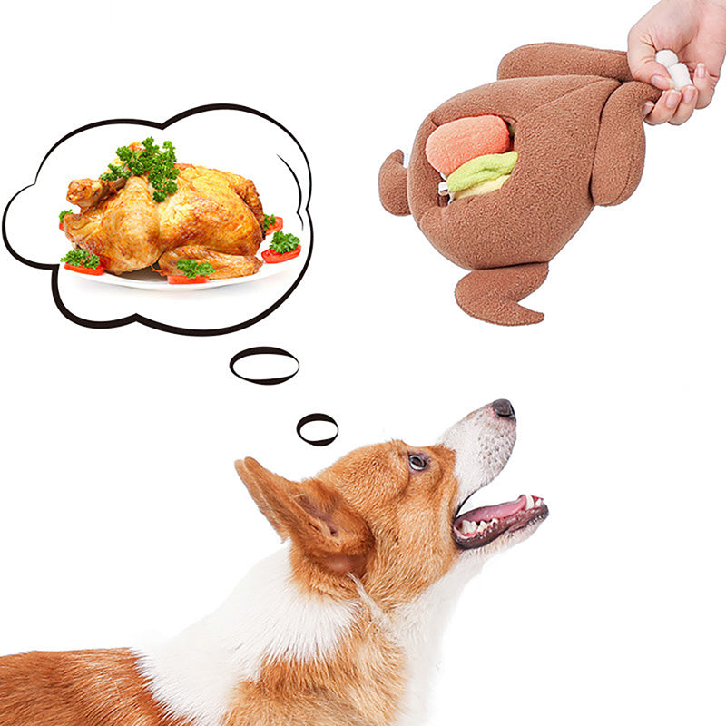 Gobbler Plush Turkey Dog Toy